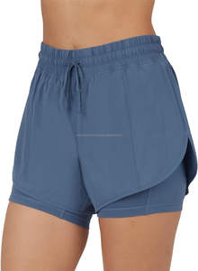 กางเกงขาสั้นออกกำลังกายพิมพ์ลายคุณภาพสูงสำหรับผู้ชายเสื้อผ้าแนวสตรีท2-in-1กันยับสำหรับ2024 - Product Image 6