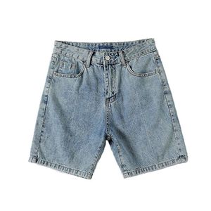 Pantalones Cortos de Mezclilla Unisex de Verano al por Mayor, Estilo Hip Hop, Transpirables, de Tiro Medio, Negros, Lavados, Holgados, Vintage, con Borde Deshilachado, Casuales, con Bolsillos Grandes - Product Image 4