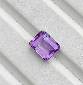 Piedra preciosa de amatista natural, corte octogonal, amatista morada facetada, cristal para la fabricación de joyas, anillos, collares, venta al por mayor. - Product Image 6