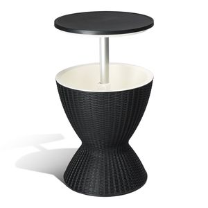 Tavolo Refrigerante da Esterno Regolabile in Altezza da 8 Galloni, Resistente alle Intemperie, per Birra e Vino, Durevole ed Elegante per Intrattenimento all'Aperto - Product Image 1