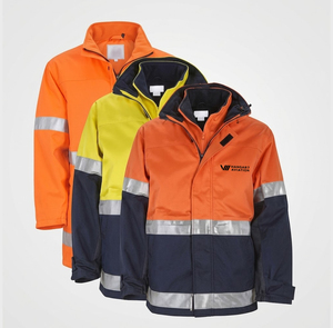 Gilet de sécurité réfléchissant haute visibilité 130 GSM en polyester, tissu mesh orange fluorescent, logo personnalisé pour la sécurité et les travailleurs - Product Image 6
