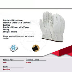 Wholesale Custom Design Working Driver Safety <b>Gloves</b> High Quality Leather Anti-Slip Waterproof Durable - Product Image 3