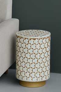 Belladec <b>High</b> Quality Modern European Antique Bone Inlay <b>Stool</b> Multi-functional Design Customizable Living Room Console <b>Table</b> - Product Image 4