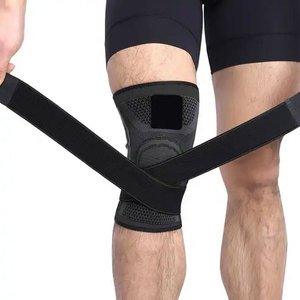 Genouillère de soutien avec fermeture auto-agrippante, en Spandex respirant, ajustement universel pour la protection au basketball, toutes saisons - Product Image 6