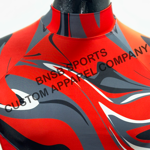 Maillot de compression à manches longues pour homme, imprimé par sublimation, séchage rapide, anti-UV, respirant, en nylon/spandex/polyester - Product Image 6
