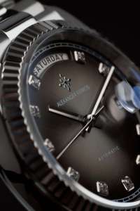 อเล็กซานเดอร์ เฟอร์รอส 8402S/09 แซฟไฟร์ อนาล็อก มิโยตะนาฬิกาข้อมือผู้ชายอัตโนมัติ ดีไซน์หรูหรา 39 มม. ตัวล็อคแบบพับได้ สแตนเลส - Product Image 4