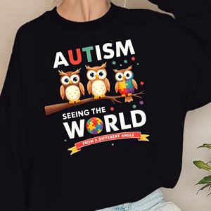 Autismo autista colorido rompecabezas pieza diseño mujeres sudaderas - Product Image 3