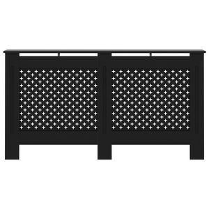 Copertura per Radiatore in MDF Nera 152,4x19x81,6 cm - Copertura per Mobili - Product Image 3