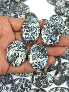 Lot de cabochons en agate de pyrite Dendrite Natrual Cristal de quartz poli à la main Vente en gros de cabines de pierres précieuses semi-précieuses - Product Image 5