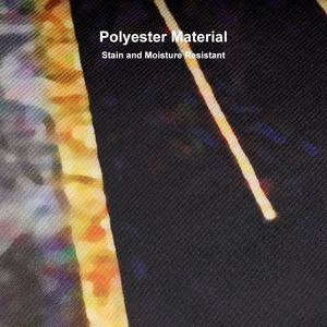 Tappeto moderno astratto 4X4 'rotondo tappeto grigio e oro Mix colori Set tappeto decorativo - Product Image 6