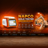 Espectrómetro de Metales XRF con Pantalla Táctil NAPCO V1 de Último Modelo, Máquina de Prueba de Oro, Analizador de Metales Preciosos