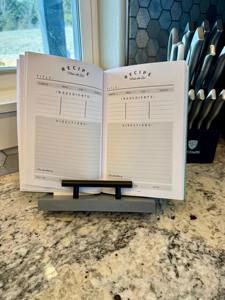 Support de livre de cuisine personnalisé en bois, porte-recettes, cadeau pour la fête des mères, cadeau pour les amoureux des livres, décoration de la maison, Saint-Valentin - Product Image 4