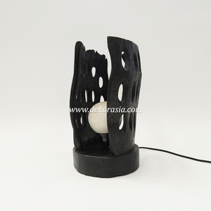 Eco-Friendly Black Wooden Table Lamp for Living Room Bedroom Hotel Interior Modern Home Decor - Product Image 4
