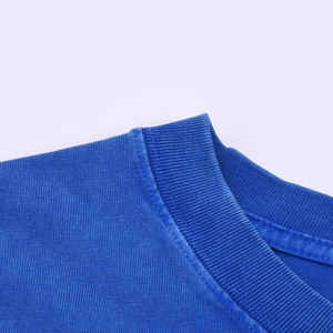 Camiseta Unisex Oversize de Algodón Pesado con Lavado Ácido, Hombro Caído, Estilo Vintage, Moda Casual Streetwear, Ropa Personalizada - Product Image 3
