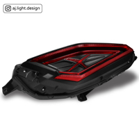 Luz Trasera LED Roja de Alta Calidad XMAX V2 con Pantalla, 2 Lentes, Garantía de 12 Meses, Fabricada en Taiwán, Sistema de Iluminación para Motocicletas