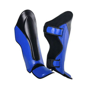 Protège-tibias et protège-pieds Twins de qualité supérieure en cuir véritable pour Muay Thai, personnalisables - Product Image 2