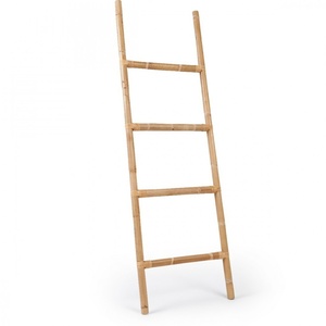 Séchoir à serviettes en rotin écologique, support de torchons en forme d'échelle, accessoire bohème pour salles de bain - Product Image 3