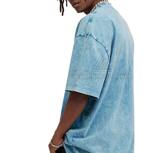 Venta Directa de Fábrica: Camisetas de Algodón 100% para Hombre, Lavado Ácido, Ligeras, Tallas Personalizadas, Corte Holgado - Product Image 5