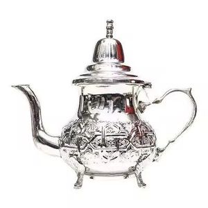 Luxury Silver Plated <b>Teapot</b> Vintage Elegant Tea Pot Decorative Serving Teaware Classic Design for Home Hotel Gift - Product Image 2