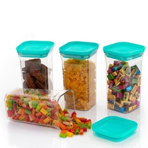 Bán Buôn Nhà Bếp Rõ Ràng Nhựa Hạt Tổ Chức Jar Kín Thực Phẩm Gạo Lưu Trữ Container Có Nắp Đậy Rõ Ràng Tủ Lạnh Tổ Chức - Product Image 1