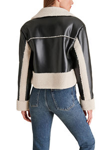 Women's RAF Bomber Jacket Genuine Sheep Leather Knitted Custom Sizes Customized Color Logo High Quality Canvas - Product Image 6