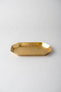 Modern Luxury Iron Decorative Tray Gold Multi-Functional Minimalist Design Handicraft Octagonal Shape Single Piece Home Hotel - Product Image 2
