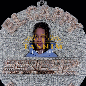 Pendentif Lettre Christian EL CAPPY en Or Plaqué 10K, Certifié GIA, Moissanite VVS Taille Brillant, Personnalisé Argenté Style Hip Hop - Product Image 3