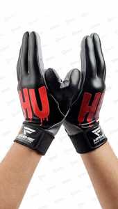 Guantes de Receptor de Fútbol Americano Ecológicos de Alta Calidad Blancos Rojos Joker Súper Adhesivos con Logotipo Personalizado, Diseño Personalizado y Personalizables - Product Image 5