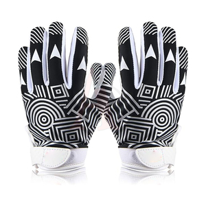 Wholesale American Football Gloves with Strong Grip Palm and Breathable Mesh Material for Professional Football Training Session - Product Image 3
