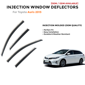 Déflecteur de vitre de voiture injecté pour Toyota Auris 2013, pare-pluie, visière anti-vent - Product Image 2
