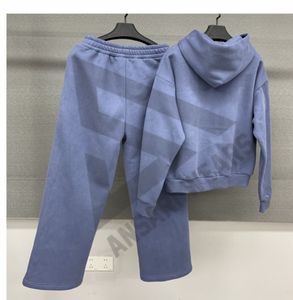 Nuevo Conjunto de Chándal de Invierno de 2 Piezas 2026Whiter: Sudadera con Capucha Oversize y Pantalones Jogger con Pedrería, Ecológico y de Color Liso - Product Image 2