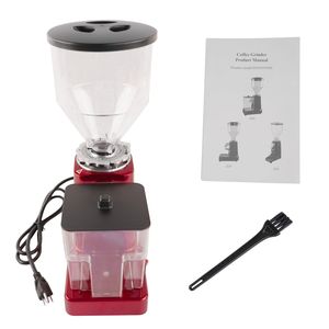 Macinacaffè Elettrico Rosso da 35oz con Macine Piatte e 19 Impostazioni, Lame in Acciaio Inox, Interfaccia in Francese per Espresso - Product Image 5