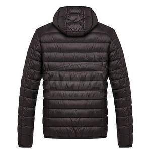 Vente directe d'usine, veste en duvet pour homme avec logo personnalisé, design confortable, qualité supérieure, manches longues. - Product Image 2