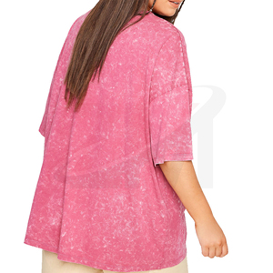 T-shirt surdimensionné personnalisé pour femme en coton premium, coupe décontractée, style streetwear, fabricant et fournisseur OEM ODM - Product Image 4
