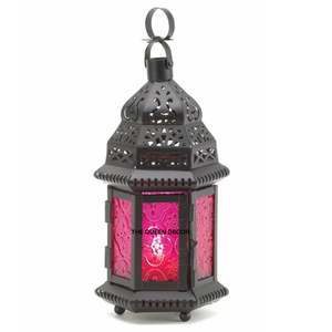 Lanterne en métal doré à grille transparente, style moderne, pour décoration de fête à domicile ou de mariage, pot à bougie unique en béton pour extérieur - Product Image 6