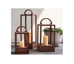 Portavelas de madera estilo rústico antiguo para bodas, eventos festivos, fiestas, soporte para velas de té, decoración del hogar, para mesa. - Product Image 5