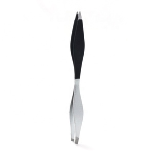 Stainless Steel Double Edge Slanted <b>Pointed</b> Eyebrow Tweezers Set - Product Image 5