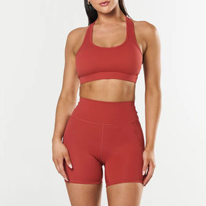 Soutien-gorge de sport uni à dos nageur, séchage rapide, pour femme, avec logo personnalisé OEM, idéal pour la gym, le fitness et le yoga - Product Image 4