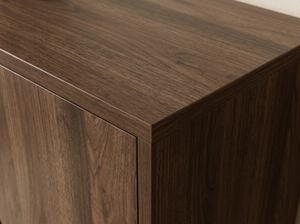 Meuble à chaussures moderne en bois à 2 portes, organisateur de rangement, étagère à chaussures en noyer Columbia pour l'entrée, mobilier de maison - Product Image 3