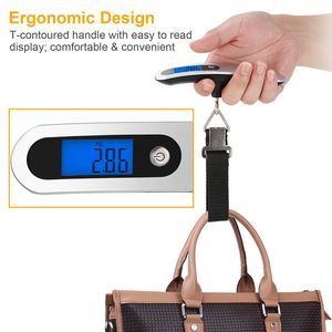 Bilancia Digitale Portatile LCD da 50kg/10g per Bagagli, Bilancia Elettronica a Sospensione per Viaggi e Uso Domestico - Product Image 4