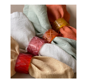 Anillo de Servilleta de Resina con Diseño Atractivo para Eventos Rústicos, Decoración de Comedor y Celebraciones - Product Image 1