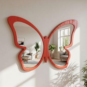 Nordic Minimalist Wooden Wall <b>Mirror</b> <b>Round</b> Solid Wood Frame <b>Mirror</b> for <b>Bathroom</b> Living Room Bedroom Home Decor - Product Image 1