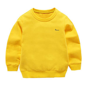 Conjunto Deportivo de Algodón Amarillo de Alta Calidad para Bebés Niños, Cuello Redondo, Manga Larga, Color Sólido, Ropa Casual de Calle con Bolsillos Laterales - Product Image 2