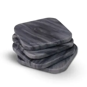 New Design High Quality Eco-Friendly Classic Square <b>Marble</b> <b>Coasters</b> & Mats with Customized Color for Home & Hotel Use - Product Image 1