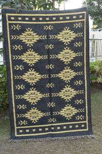 Alfombra Kilim de Yute Estilo Escandinavo, Tejida a Mano, Fibra Natural Reversible, para Sala de Estar, Hogar y Hostelería - Product Image 5