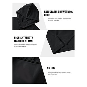 เสื้อฮู้ดแขนสั้นผู้ชาย UPF80+ ป้องกันแสงแดด น้ำหนักเบา ระบายอากาศได้ดี เหมาะสำหรับออกกำลังกาย วิ่ง เทรนนิ่ง ฟิตเนส - Product Image 6