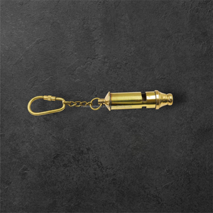 พวงกุญแจนกหวีดทองเหลืองโบราณ เสียงดัง ปลอดภัย กันน้ำ น้ำหนักเบา สำหรับการเดินทางและกิจกรรมกลางแจ้ง - Product Image 3