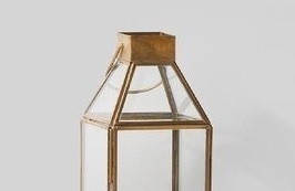 New Trending 2026 Factory Wholeselling Metal & Glass <b>Lantern</b> With Shiny <b>Gold</b> Finish Candle <b>Lantern</b> for Wedding & Garden Handmade - Product Image 2