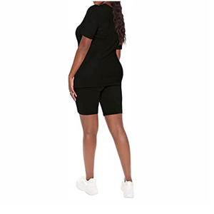 Conjunto Casual de Verano 2026 para Mujer, Top Corto con Estampado de Letras y Pantalones Cortos a Juego, Conjunto de Dos Piezas - Product Image 3