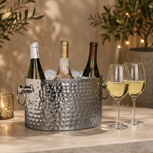 Bañera Grande de Metal Galvanizado para Bebidas con Asas para Uso en Interiores o Exteriores - Product Image 5